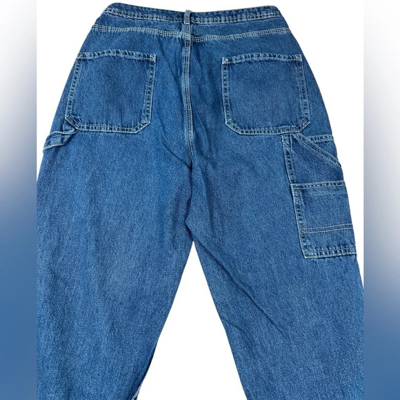 Streetwear Society high-raise jeans, Size 9, mid-blue, carpenter denim pants - Picture 5 of 6